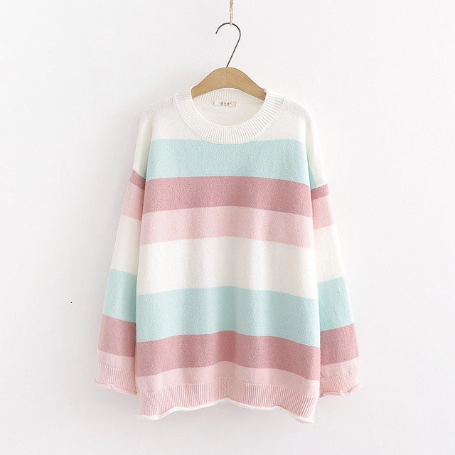 Sweater Rajut Pastel / Sweater Rajut Wanita / Knit Sweater / Atasan Rajut Wanita