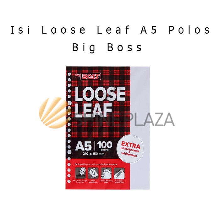 

Promo Isi Loose Leaf - Binder Polos A5 Big Boss Berkualitas