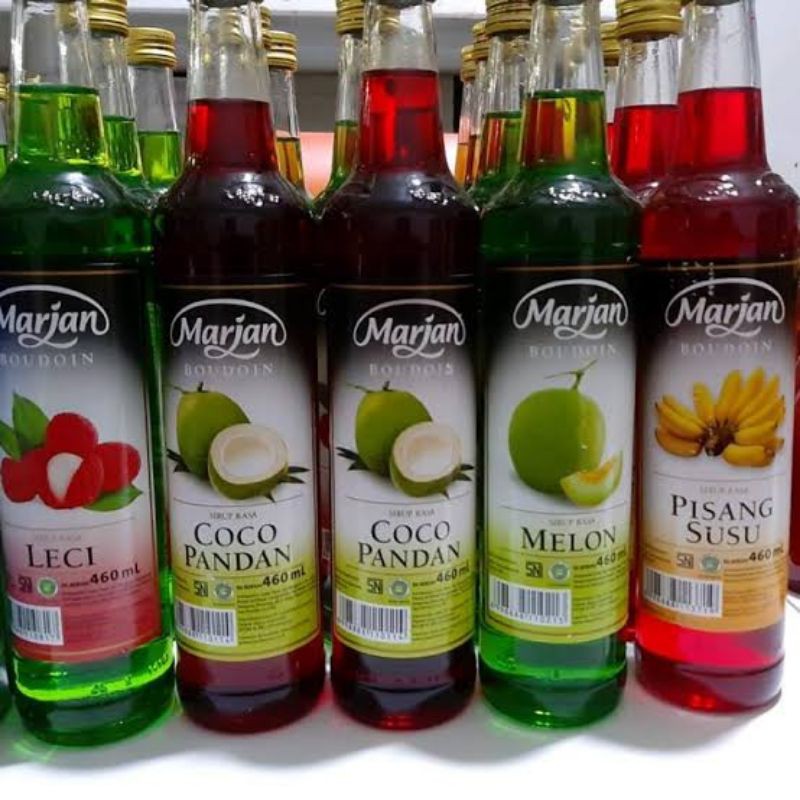 Marjan sirup melon/cocopandan/strawberry/leci/fruitpunch 500ml