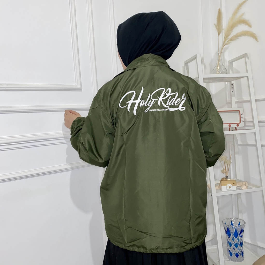 Coach Jacket holyrider  MMXXI BORDIR  ARMY II Jaket Coach model winbacker