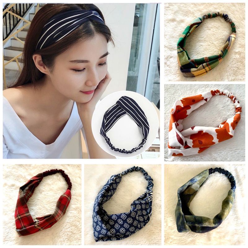 Stylish Korean Hair Twist Band Bando bandana Simpul gaya Korea Super Cute