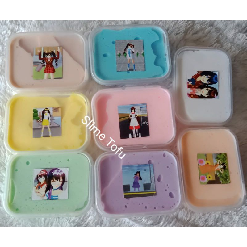 Terbaru Slaim Slem Slime Mainan Anak Stiker SSS Sakura School Simulator 200 Gram