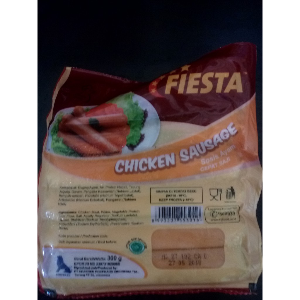 

Fiesta Sosis Ayam 300gr isi 9pcs