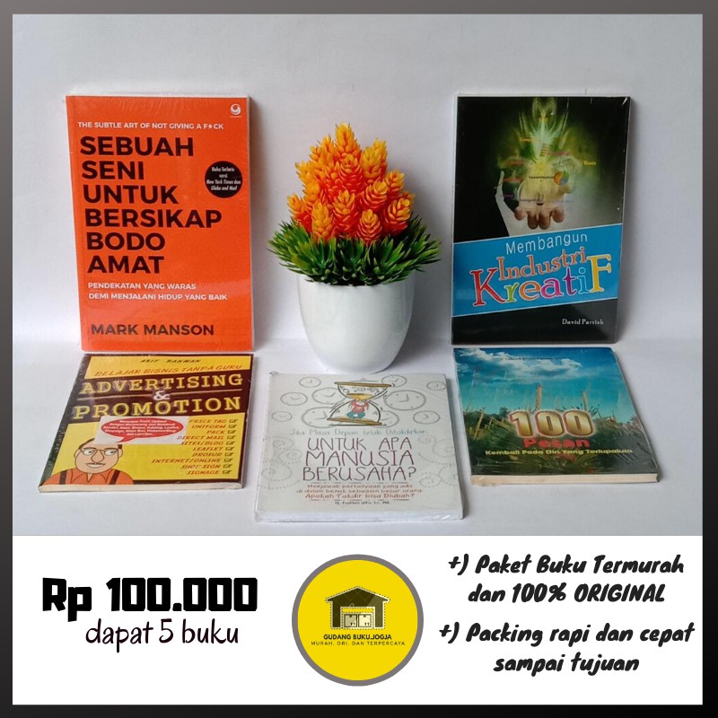 PAKET 5 BUKU Sebuah Seni untuk Bersikap Bodo Amat - Mark Manson (3)