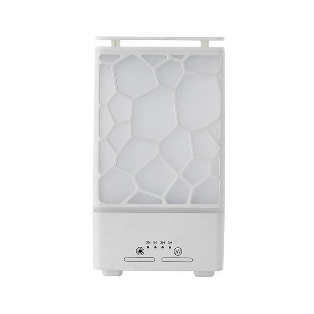 Ultrasonic Water Cube Diffuser Humidifier Essential Oil 7 Colors LED - 200ml
