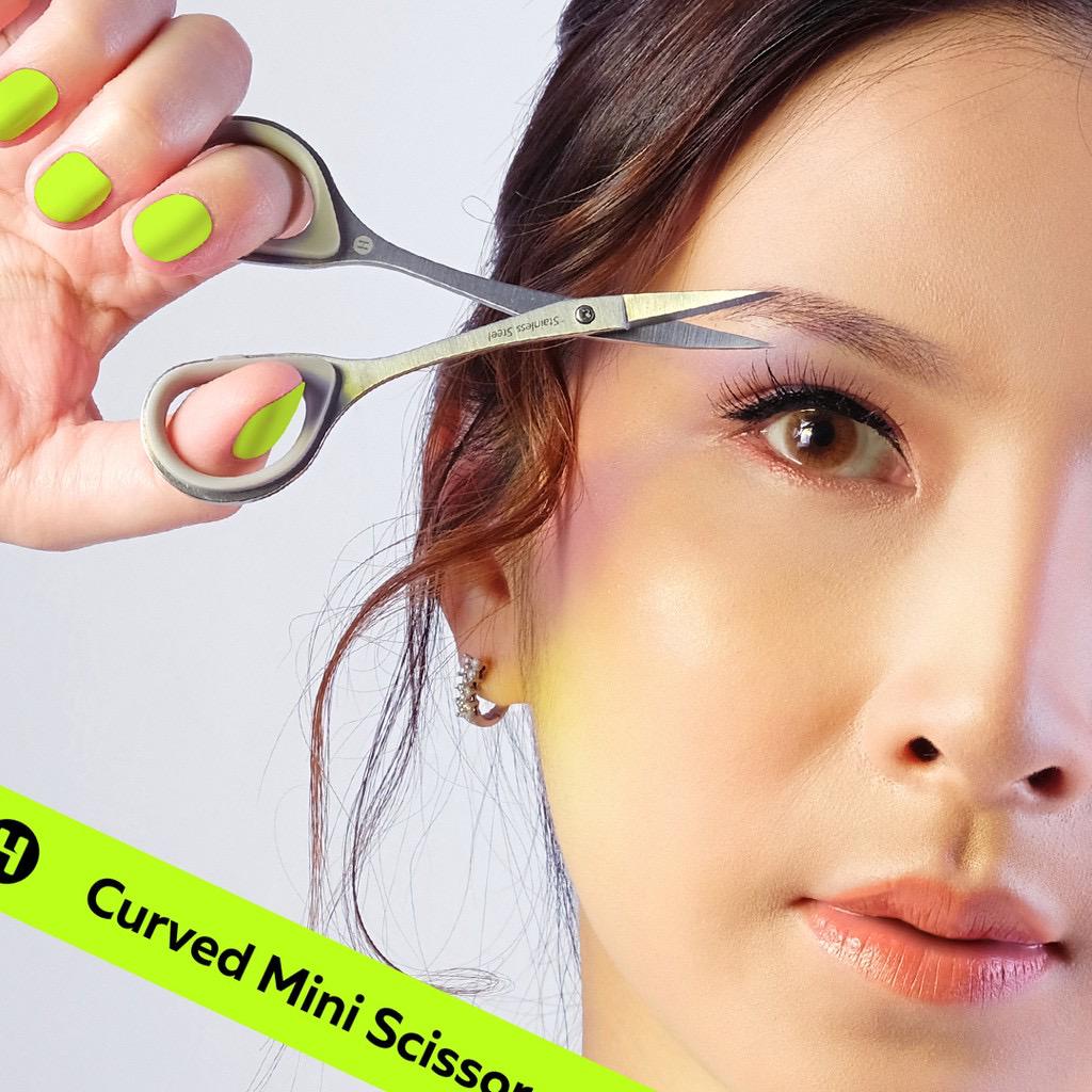 ORI Hara Curved Mini Scissor Gunting Alis Bulu Mata Palsu (Small) Makeup Make Up