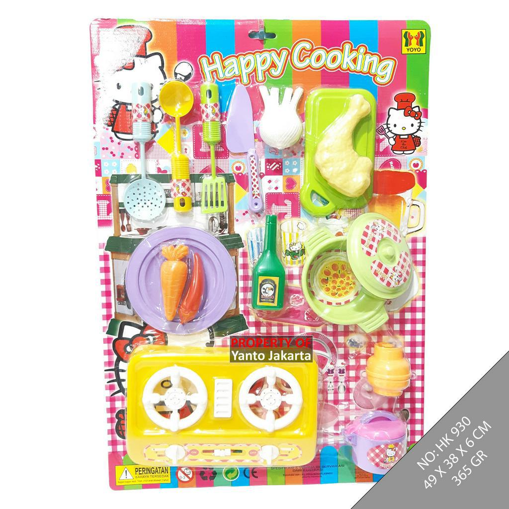 MAINAN ANAK MASAK MASAKAN HAPPY COOKING KITCHEN SET