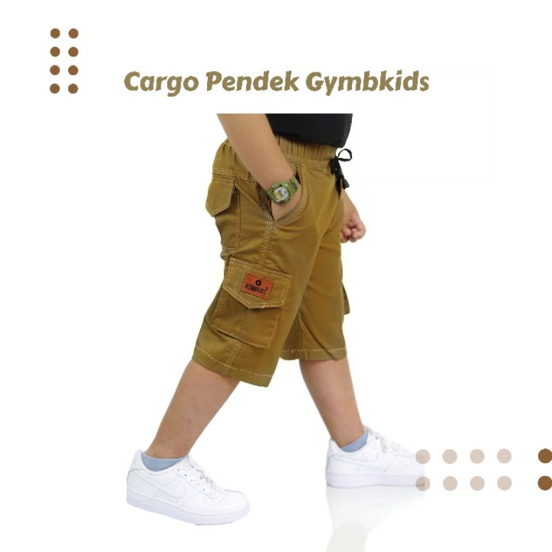 Gymbkids Celana Pendek Cargo Katun Anak Laki Cowok 2-12 Tahun V2 PREMIUM