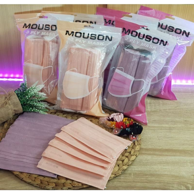 ✨NAGIHI✨ MASKER MOUSON 3PLY EARLOOP WARNA LADY PINK / NUDE PINK / ISI 50PCS DISPOSABLE MASK