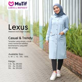 Mutif MD 07 Lexus Baju  Muslim Atasan  Tunik Original 