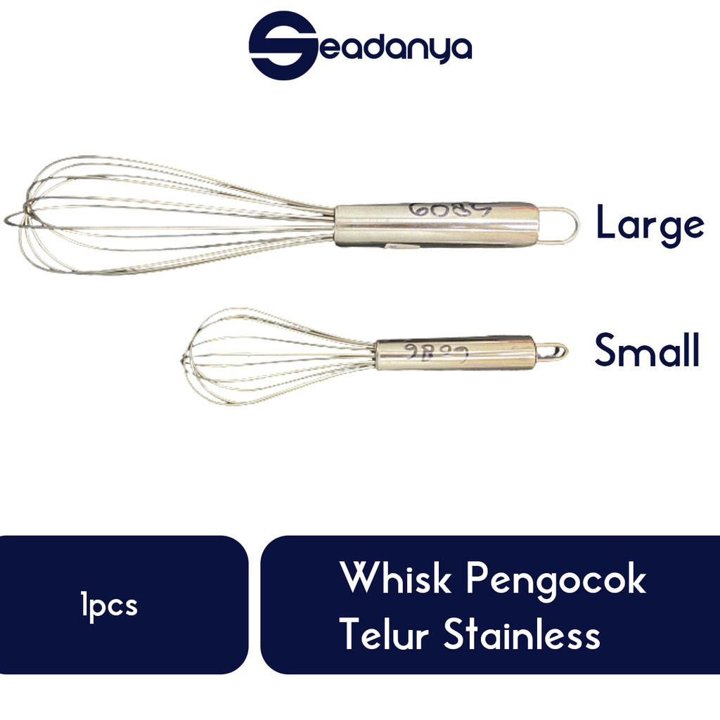 

Whisk ALL Varian Pengocok Telur Stainless Steel 1pcs Wisker Kocokan Telur/Egg Manual Balon Whisker