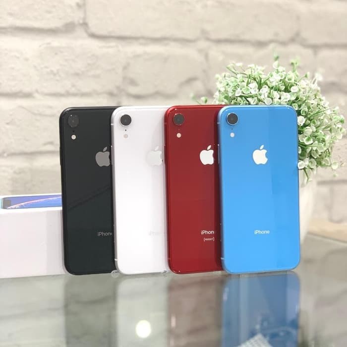 Second iPhone XR 64GB Nano+eSim Black/White/Red/Yellow/Coral/Blue, Mulus LikeNew, Fullset Original-2