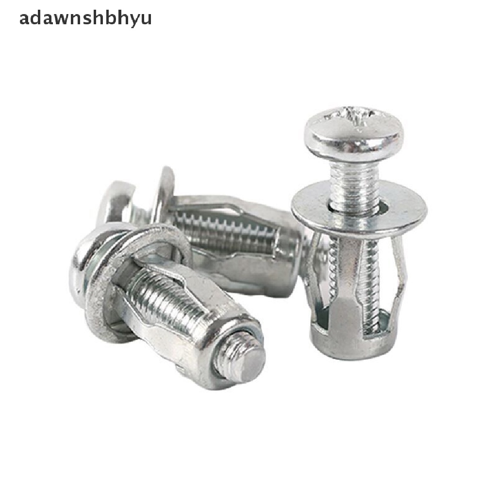 Adawnshbhyu 10pcs M5/M6 Jack Nuts Sekrup Mur Kelopak Sekrup Logam Mobil Untuk Kulit Besi Dinding Hollow