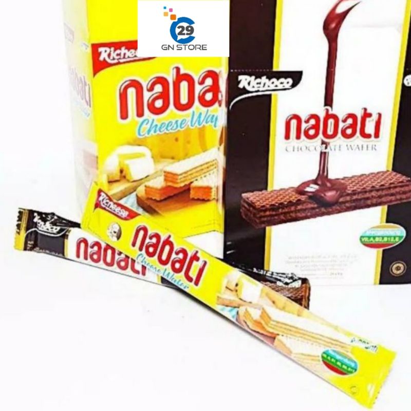 

NABATI WAFER 500 150gr (1 box isi 20pcs) RICHOCO NABATI WAFER COKLAT NABATI