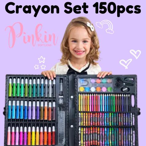 

Crayon Anak 150 Pcs Pensil Warna Alat Lukis Set Crayon Set Kado Ultah