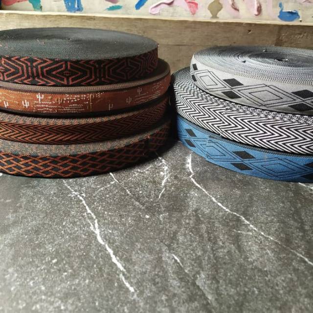 tali webbing tubular motif