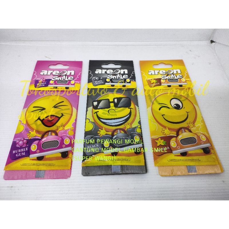 parfum pewangi mobil gantung model emoji smile universal super wangi