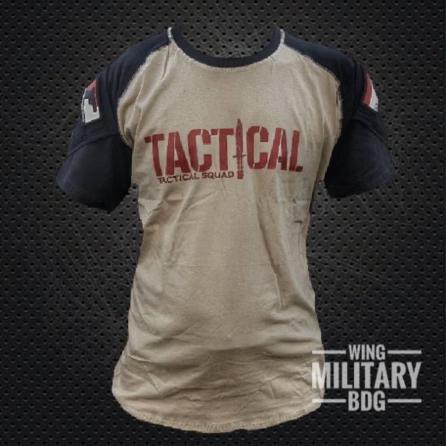 Kaos tactical pendek free pacth