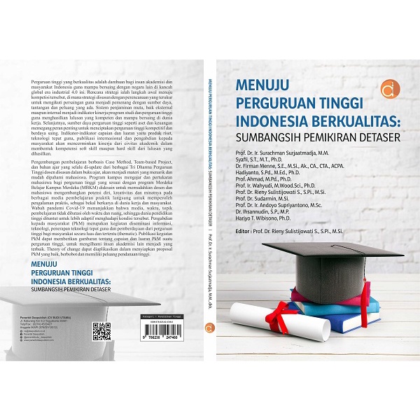 Deepublish - Buku Menuju Perguruan Tinggi Indonesia Berkualitas: Sumbangsih Pemikiran Detaser (BW) - Buku Pendidikan