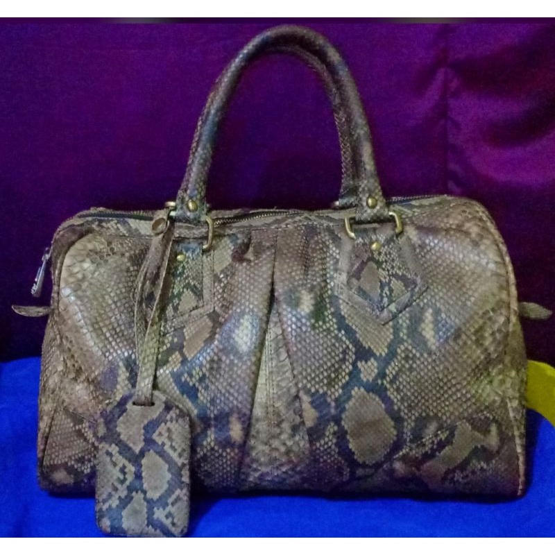 PL Tas Speedy Kulit Ular Asli