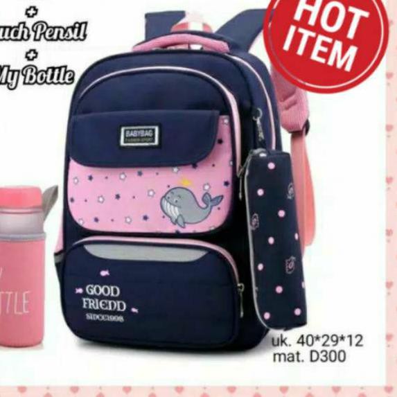 

f-25 PROMO Tas Ransel Sekolah Buiwei Beli 1 Dapat 3 Tas, My Bottle dan Tempat Pensil .,.,.,.,.