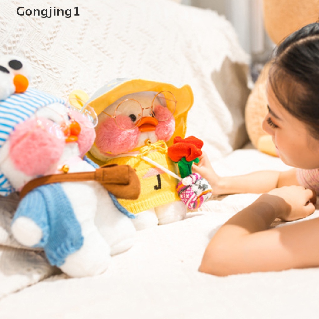 Gongjing1 Mainan Boneka Plush Bebek Kuning Kecil 30cm Gaya Korea