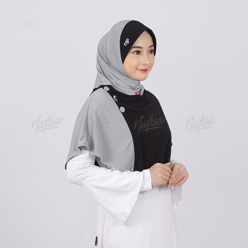 Jilbab Instan Nafisa Alvarita | Hijab Instan Bergo Kerudung Instan Kombinasi Warna-3