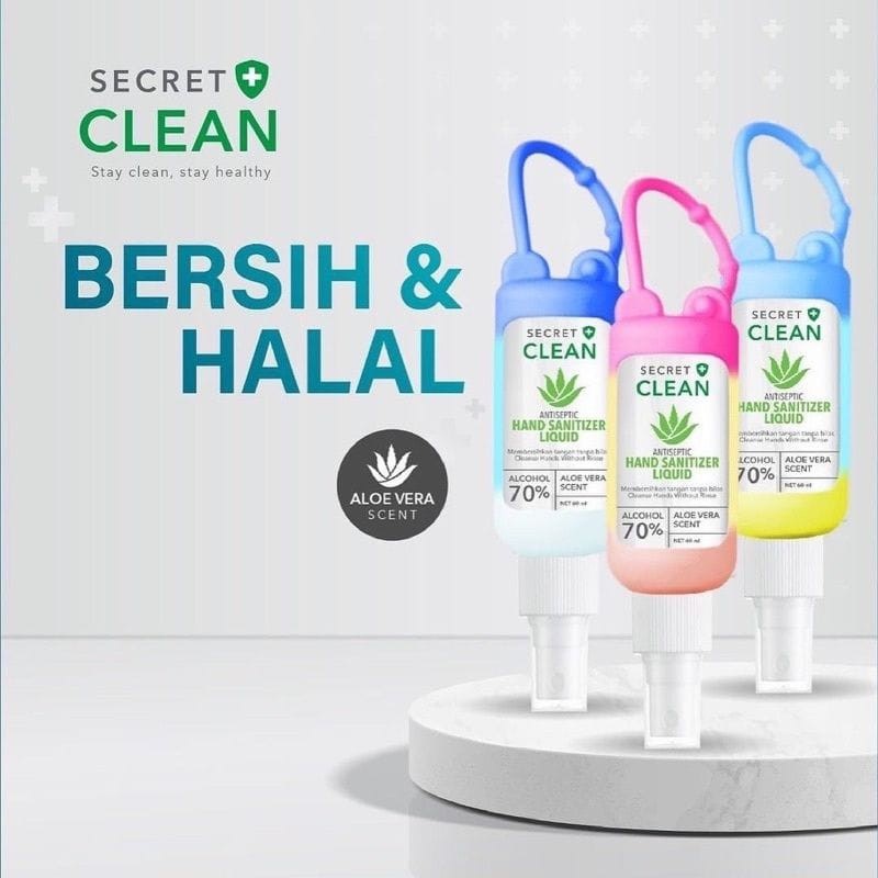 SECRET CLEAN Hand Sanitizer + Silicone Case