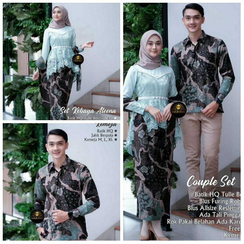 Baju Kebaya set Aleena Modern Bestseller Baju Tunangan, Kondangan, Nikahan, Seserahan Lamaran Wisuda