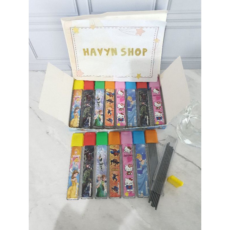 (6pcs) isi pensil mekanik 2.0mm/refill mechanic pencil-1