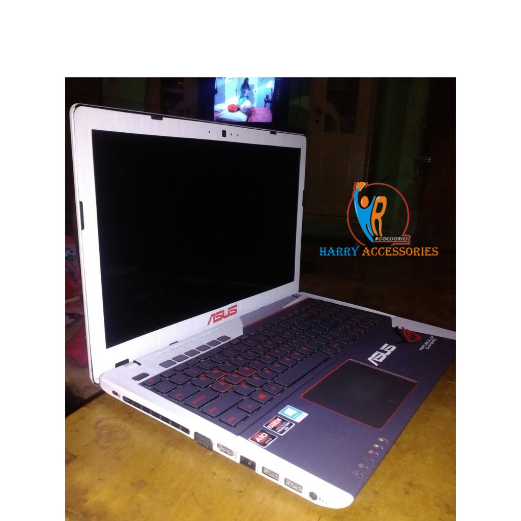 Garskin Laptop Full Body Asus X550Z Motif Asus ROG - Costom - Free 1 Garskin HP