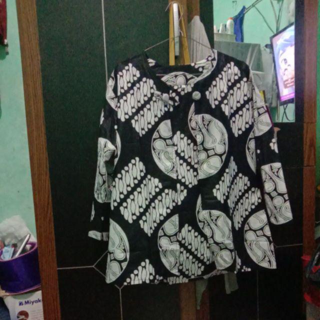 Batik Dolby Dolbi Dobby Doby Tenun Sutra Tulis Katun Atbm Baron Atasan Batik Wanita Sogan Srg308