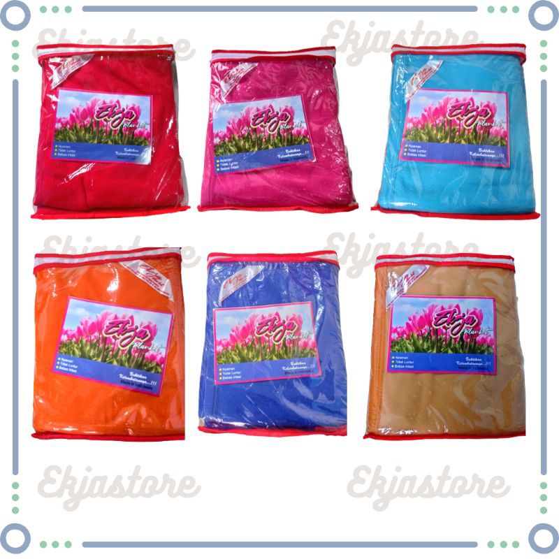 Selimut blanket polos tebal halus murah EKJA | lavita | KH | yatis | ideal rumah sakit bantuan