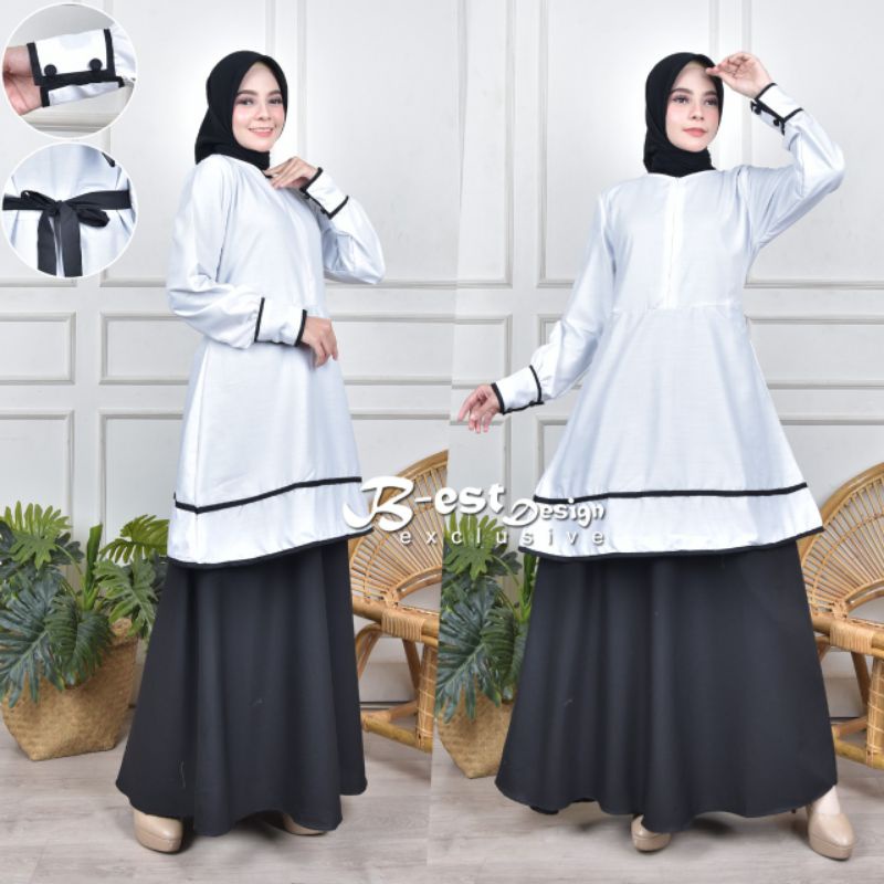 GAMIS DINAS PUTIH HITAM TOYOBO