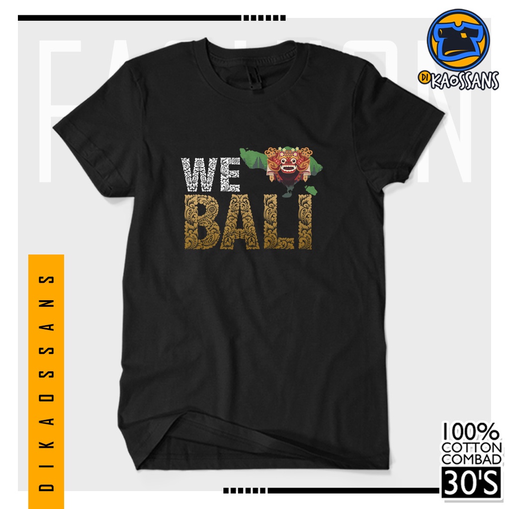BISA COD BAYAR DITEMPAT Baju Kaos Distro WE LOVE BALI ISLAND Cotton Combed 30s Sablon Premium Cewek 