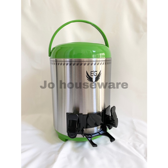 Water jar dispenser drink jar stainless steel 9.5 liter dua tuas H98TS