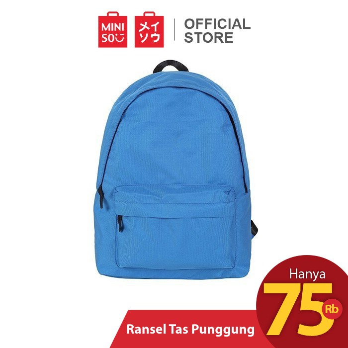  Miniso  Official Ransel Tas  Punggung  Simple Backpack 