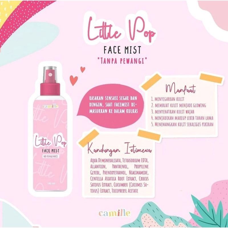 (READY) Little pop face mist CAMILLE  (ORI 100√)