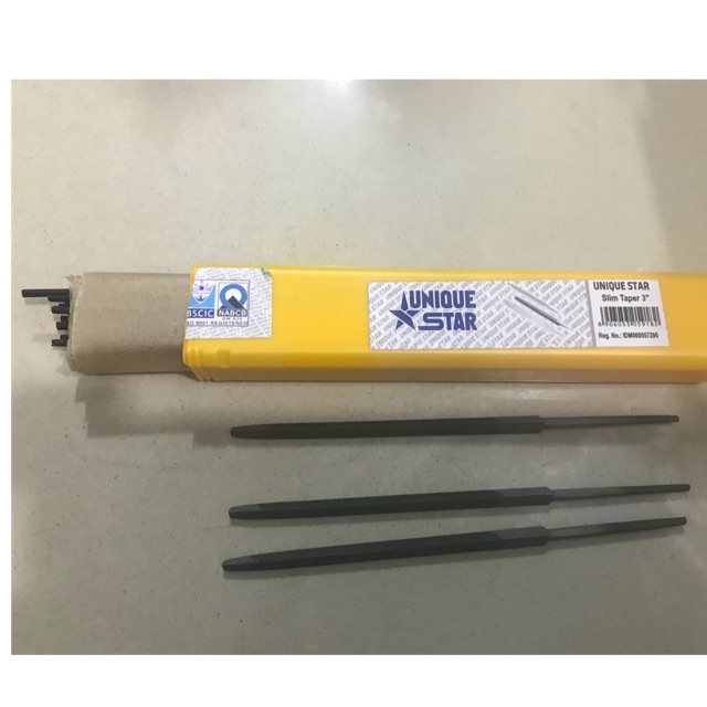 

Kikir Segitiga UNIQUE STAR 3” 12Pcs/box