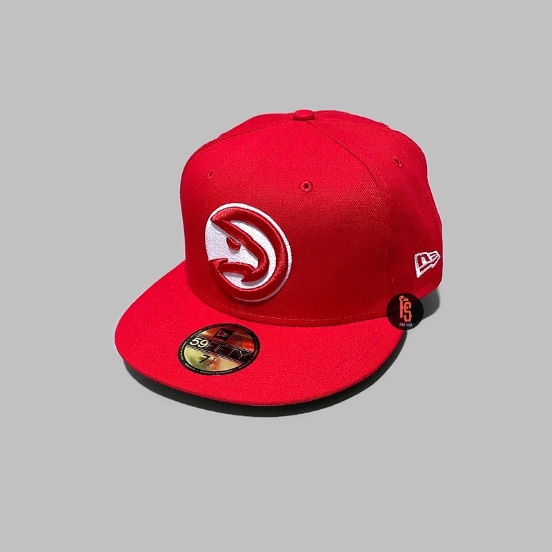 TOPI NEW ERA ORIGINAL 5950 ATLANTA HAWKS RED