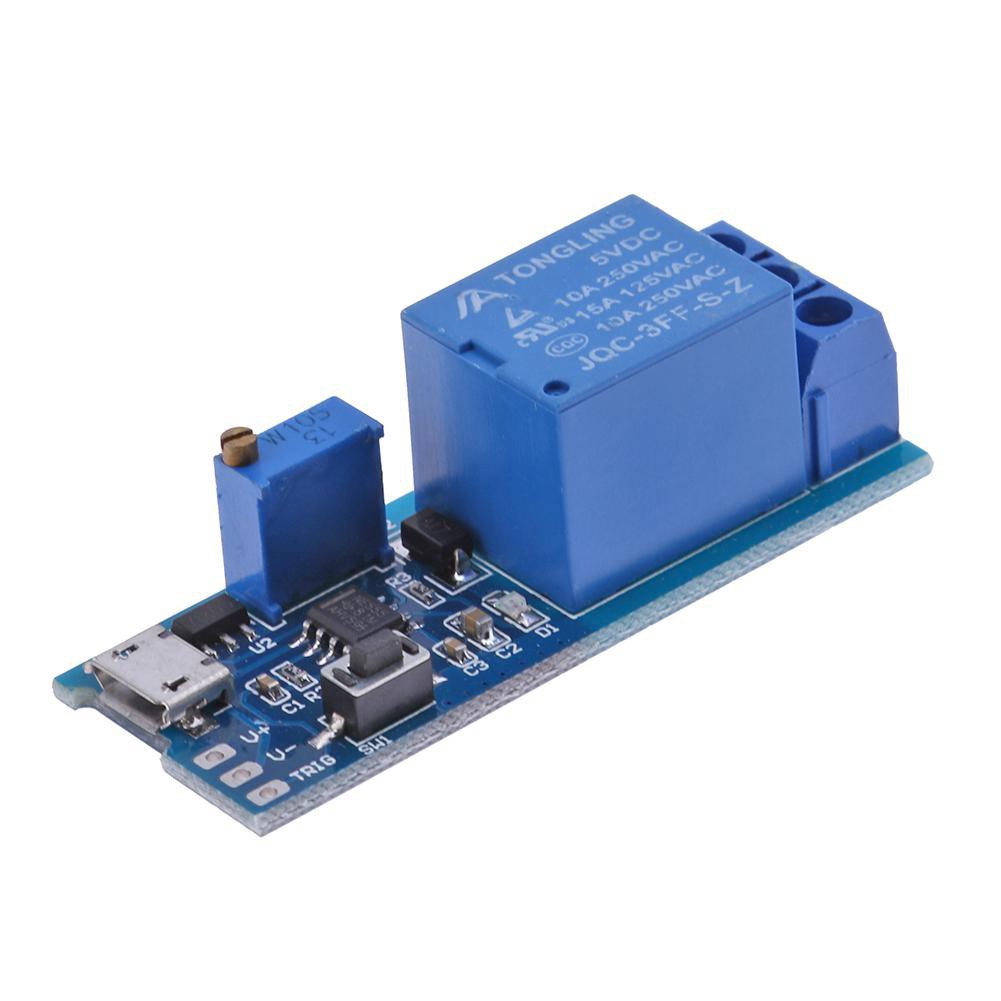 Digital Timer Delay Relay Module ON OFF NE555 5V 12V Micro USB