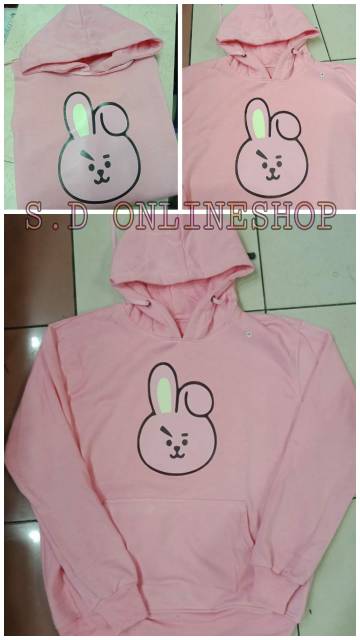 [ BAYAR DITEMPAT] HOODIE BT21 BESAR REQUEST CHARACTER