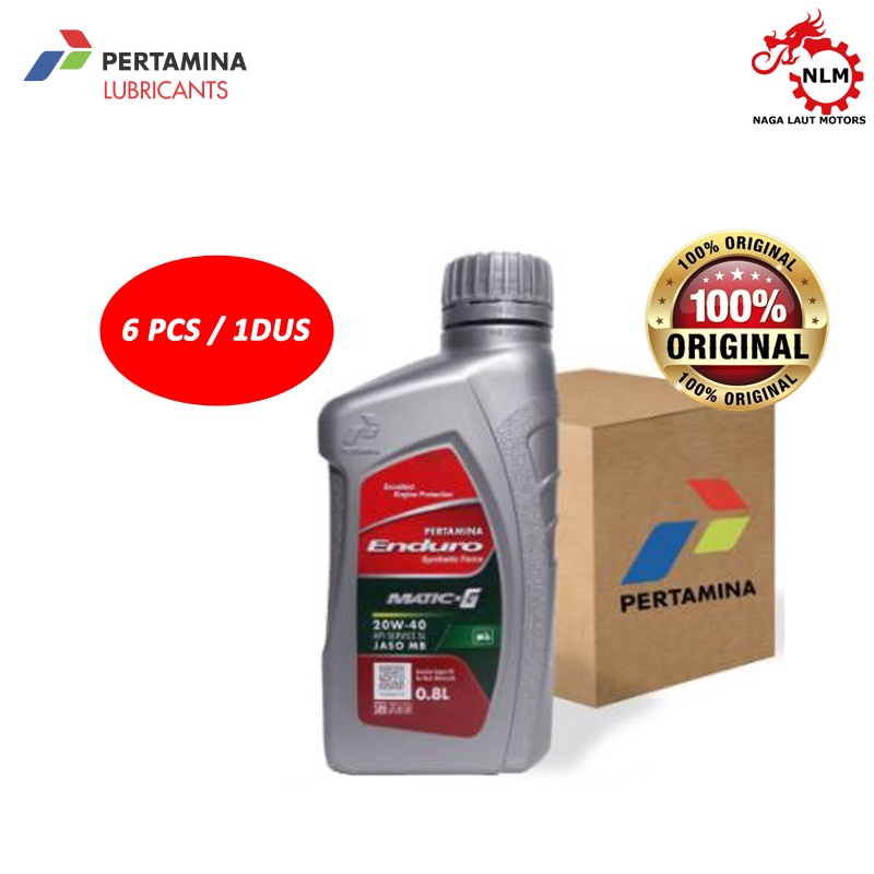 Enduro Matic G Oli Motor Matic Pertamina 0.8L 1DUS 6PC