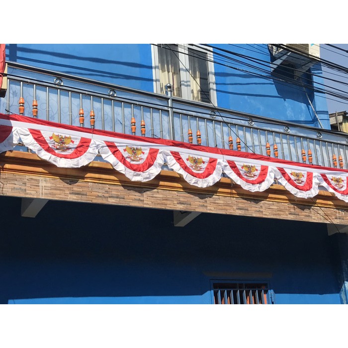 Bendera Umbul” merah putih garuda bergelombang (wave)