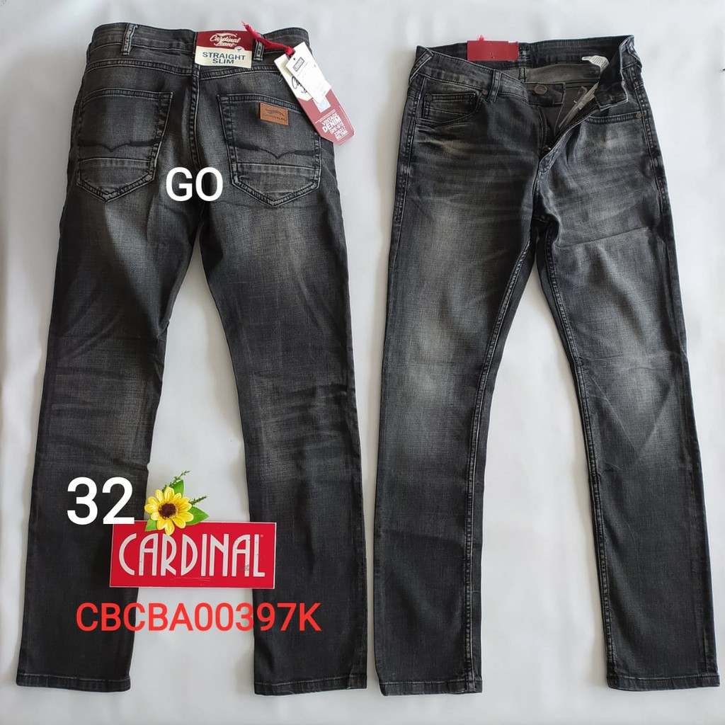 gos  32 CARDINAL CBCBA Celana Panjang Jeans Reguler Fit Slim Fit Straight Slim Bawahan Laki Dewasa