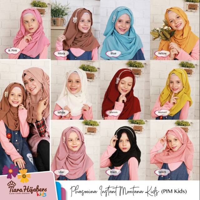 hijab instan // tiara hijabers // PIM kids