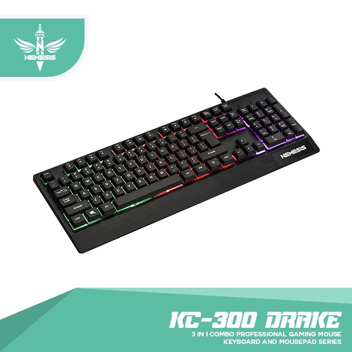 KEYBOARD MOUSE NYK KC 300 + Speaker NYK SPN07 ( BUNDLE GAMING )