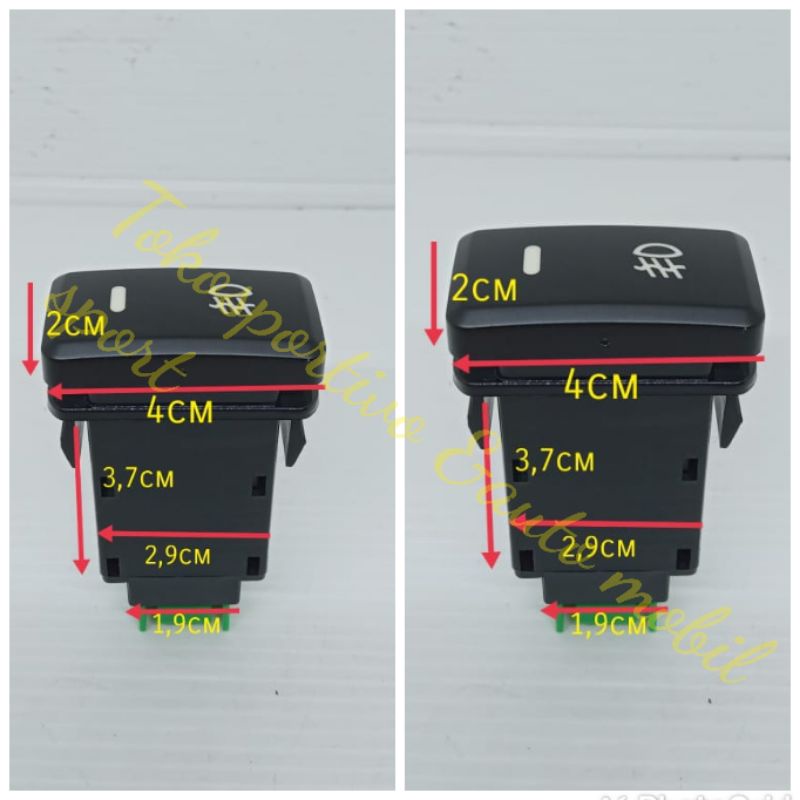 Saklar switch Tombol foglamp Lampu kabut mobil universal Toyota Avanza Innova Vios Yaris Xenia dll