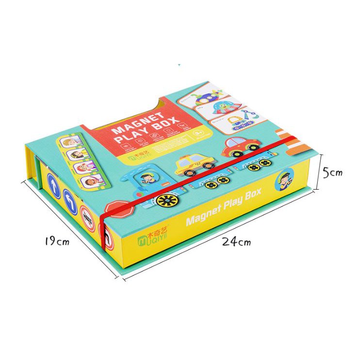 TweedyToys - Magnet Play Box - Magnetic Puzzle Motif Lucu