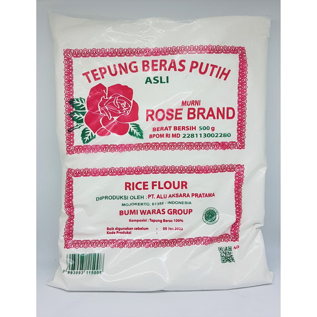 

TEPUNG BERAS PUTIH ROSE BRAND 500 GR